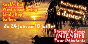 stage d'été rock et danse swing