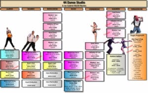 planning 2025 26 du 44 Danse studio